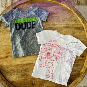 Bundle of Crewcuts x Nickelodeon TMNT Shirts 2T